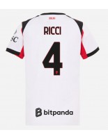 AC Milan Samuele Ricci #4 Vieraspaita Naisten 2025-26 Lyhythihainen